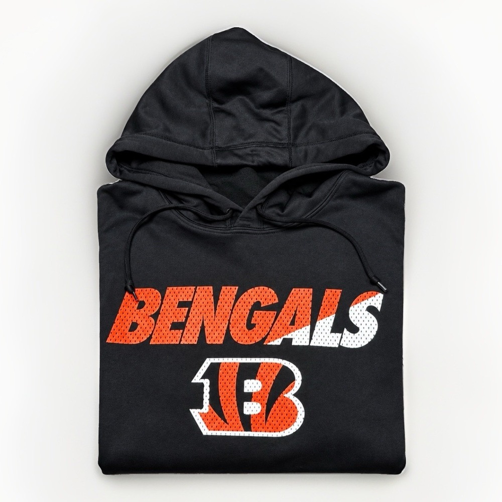 Cincinati Bengals Nike Black Therma Fit Pullover Hoodie Men's XL
